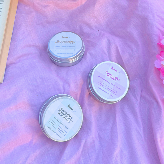 Kit de 3 velas - “Una primavera en casa"