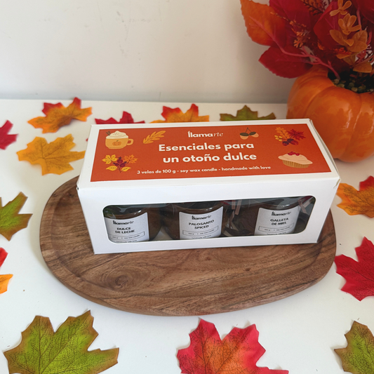 Kit de 3 Mini Velas - Otoño Dulce