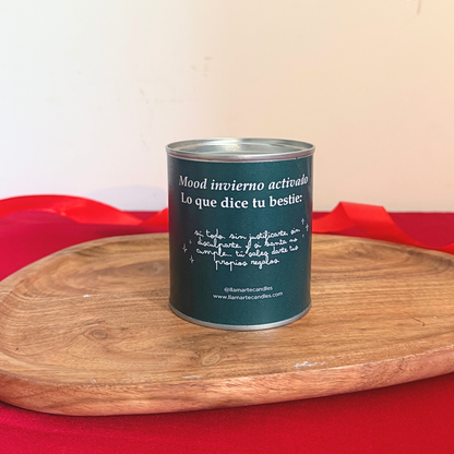 Vela de Navidad "Querido Santa, me lo merezco todo"