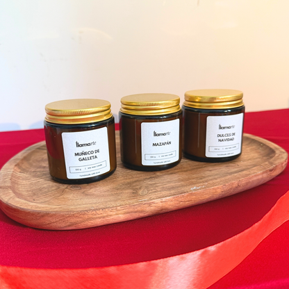 Kit de 3 Mini Velas - “Para un Invierno dulce” (60hr.)