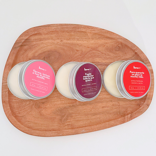 Kit de 3 velas - “Para ser tu mejor versión”