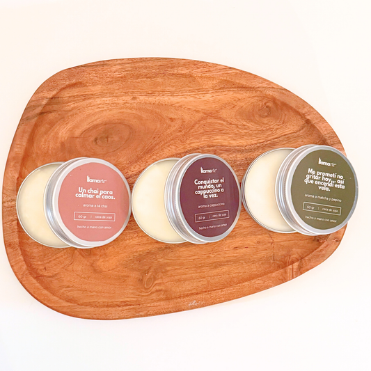 Kit de 3 velas - “Para una tarde en un café”