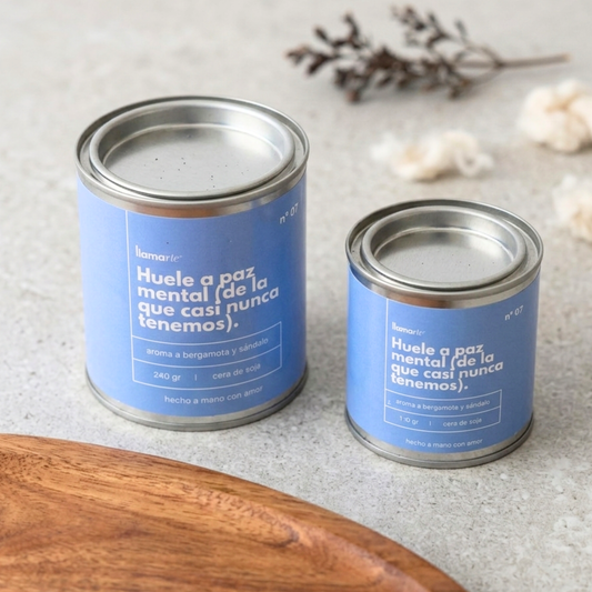 Vela Aromática - Bergamota y Sándalo