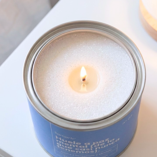 Vela Aromática - Bergamota y Sándalo