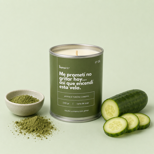 Vela Relajación - Matcha y pepino
